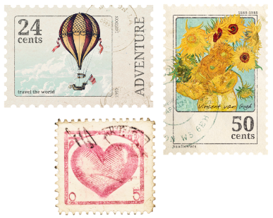 image of stamps